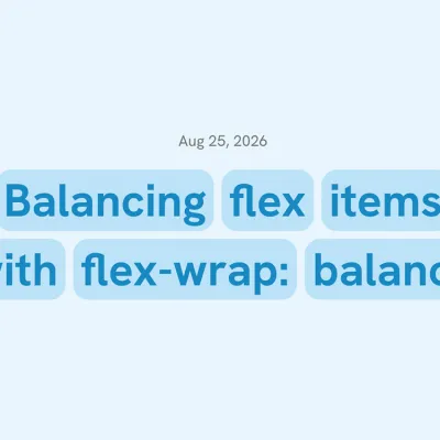 Balancing flex items with flex-wrap: balance