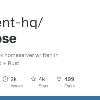 GitHub - element-hq/synapse: Synapse: Matrix homeserver written in Python/Twisted + Rust