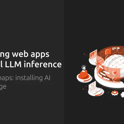 Developing web apps with local LLM inference