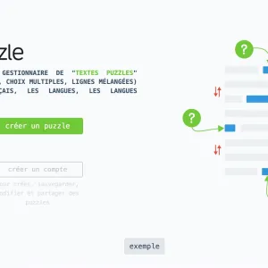Txt Puzzle : Un générateur de textes puzzles pour jouer avec les mots