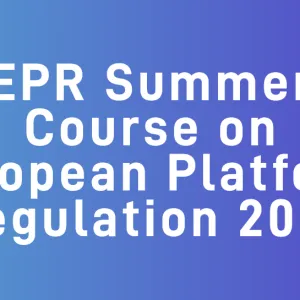 EPR Summer Course on European Platform Regulation 2025