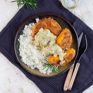 Butternut panée croustillante sans friture