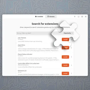 GNOME Shell Extension Manager App Gets Updated