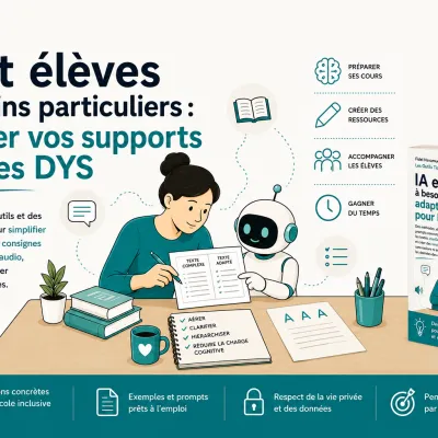 IA et élèves DYS : un guide pratique pour adapter vos supports sans y passer la soirée