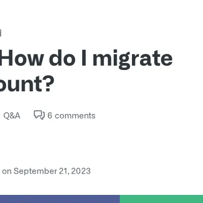 How do I migrate an account? · pixelfed pixelfed · Discussion #4661