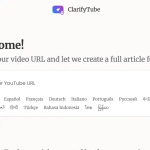 ClarifyTube : Transformer les vidéos YouTube en texte
