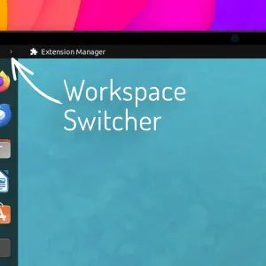 Switch Workspaces in Ubuntu 22.04 Using Buttons with This Extension