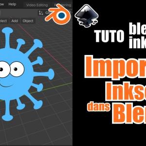 Tuto Inkscape-Blender : importer et animer une illustration inkscape dans blender