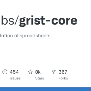 Tableur | GitHub - gristlabs/grist-core