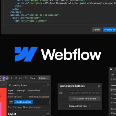 Webflow : Créez un site web personnalisé | Éditeur de site visuel