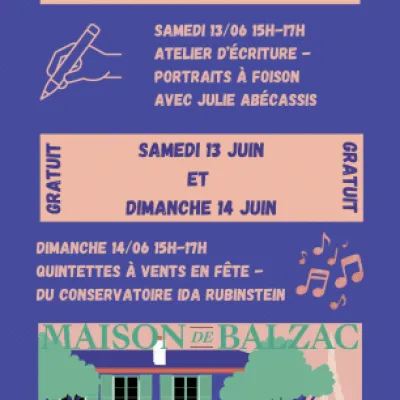 Portraits, quintettes et jardin : la Maison de Balzac fait la fête