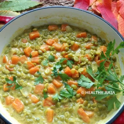 DHAL DE POIS CASSÉS ET PATATE DOUCE #VEGAN
