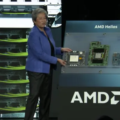 GPU Instinct MI455X et MI430X, baies Helios : AMD cible l’IA, sans oublier le HPC