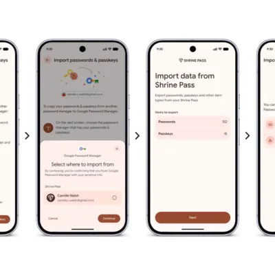 ☕️ Google facilite le transfert des mots de passe et des passkeys sur Android
