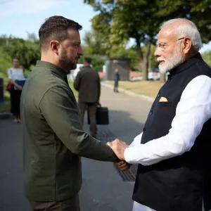Guerre en Ukraine : en visite à Kiev, le Premier ministre indien Narendra Modi assure à Volodymyr Zelensky que l'Inde est "résolument favorable à la paix"