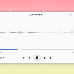 Decibels is a Linux Audio Player for Non-Music Files