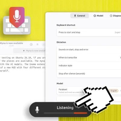Ubuntu releases tech preview of Myna, its AI voice dictation tool
