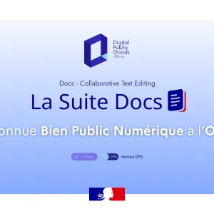 Un éditeur de texte libre et collaboratif de La Suite numérique a été reconnu "bien public numérique" (Digital Public Good) par la Digital Public Goods Alliance à l’ONU