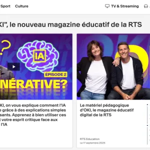 OKI. Un nouveau magazine éducatif digital pour les 10-12 ans de la RTS