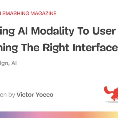 Matching AI Modality To User Intent: Designing The Right Interface