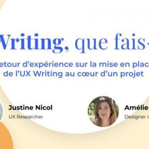 Webinaire UX Writing