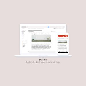 Email This - Send web pages to your email and read it later
