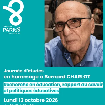 Journée d’études en hommage à Bernard CHARLOT