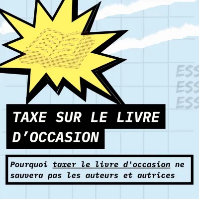 Non, taxer le livre d'occasion ne sauvera pas les auteurs