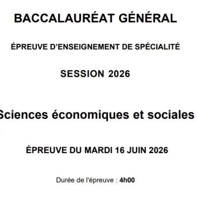 Bac SES 2026 : inégalités, colère et frustration