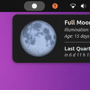 ‘Phases of Moon’ Brings Lunar Tracking to GNOME Shell