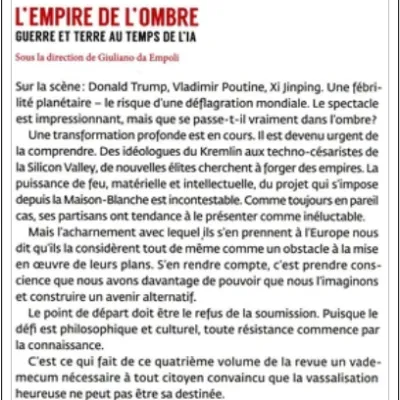 La tech, la peste et le feu