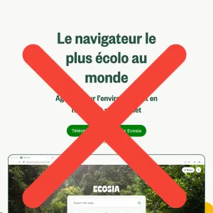 Louis Derrac - Ecosia Browser, ou quand le greenwashing numérique fume la moquette tout en plantant des arbres