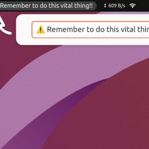 One Thing – Put a Single Task/Goal in the GNOME Panel