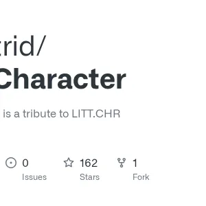 GitHub - disastrid/LittleCharacter: A free font that is a tribute to LITT.CHR