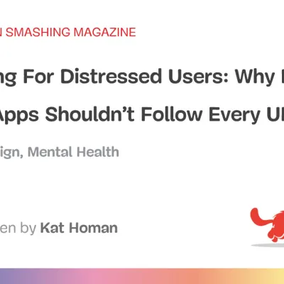 Designing For Distressed Users: Why Mental Health Apps Shouldn’t Follow Every UI Fashion