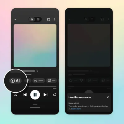 ☕️ YouTube Music étiquète à son tour les chansons générées par IA