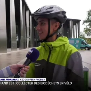 Collecter des biodéchets en vélo