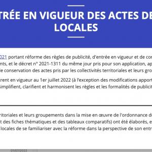 Actes des collectivités : la publication en ligne devient la norme à partir du mois de juillet