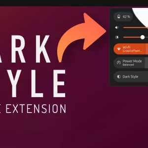 ‘Dark Style’ GNOME Extension for Ubuntu 23.10