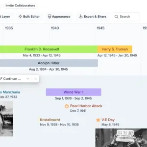 Preceden. Un créateur de frises chronologiques intuitif et intelligent