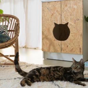 Tuto : Transformez un caisson de cuisine en meuble cache-litière pour votre chat !