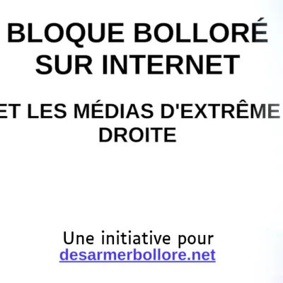 Bloque Bolloré et les médias d'extrême droite