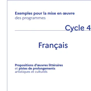 Du renouveau en français cycle 4