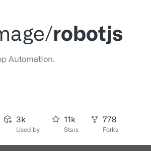 GitHub - octalmage/robotjs: Node.js Desktop Automation.