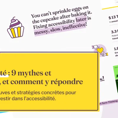 Accessibilité : 9 mythes et objections, et comment y répondre - par Stéphanie Walter - UX Researcher & Designer