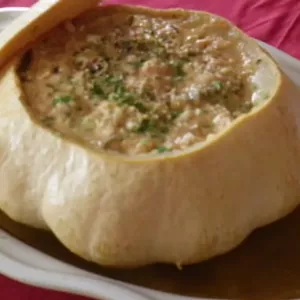 Pâtisson farci végétarien sans épluchage préalable