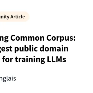 Releasing Common Corpus: the largest public domain dataset for training LLMs