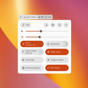 Floating Mini Panel GNOME Extension