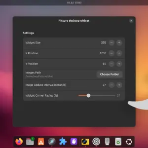 GNOME Shell Gets a Proper Desktop Photo Widget (Finally)