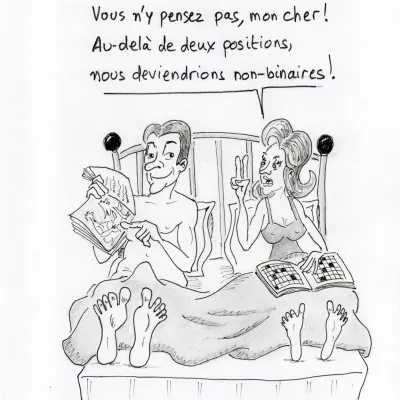 B : Binaire ! Binaire ! Est-ce que j’ai une gueule de binaire ?